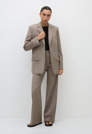 Relaxed Tailored Trouser - Taupe - Matteau